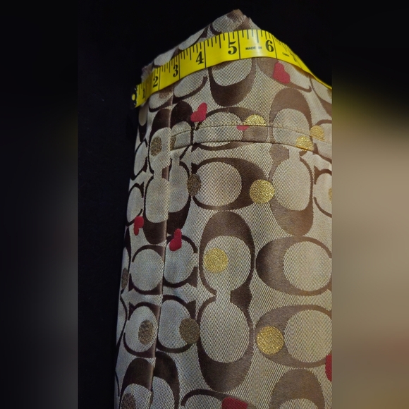 Coach Poppy Limited Ed Secret Admirer Signature Tote Brown & Red - Picture 5 of 15